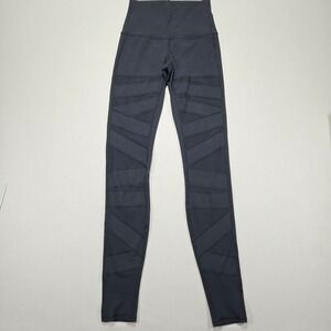 Lululemon Align High Waist Black Mesh Insert Leggings Size 4‎ Athleisure